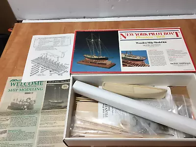 New York Pilot Boat Phantom 1868 Wooden Ship Model Kit 2027 Model Shipways 1991 • $44.99