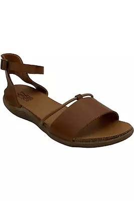 Miz Mooz Leather Ankle Strap Sandals Marcie Brandy • $57.99