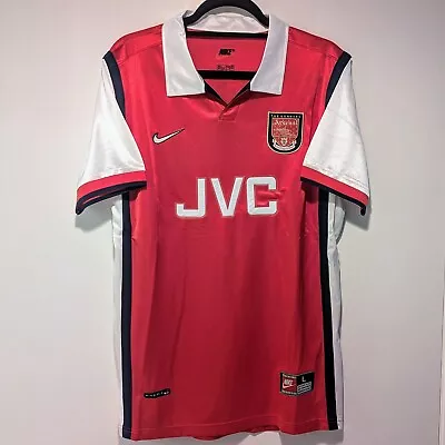 FC Arsenal Dennis Bergkamp Retro Jersey 98/99 Men's L • $79