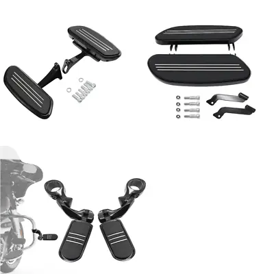 Rider Passenger Footboards Set & 1.25  Footpegs For Harley Electra Road Glide US • $138.99