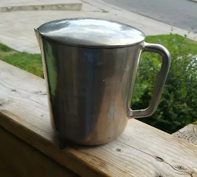 Small Vintage Metal Pitcher With Lid • $15.29