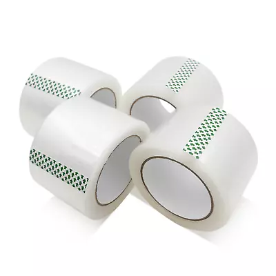 4 Rolls Shipping Packaging Packing Sealing Clear Tape 2 Mil 3  X 110 Yards 330FT • $13.99