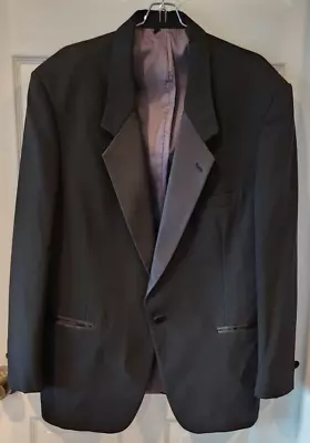 Vtg Christian Dior Le Connaisseur Tuxedo Jacket Blazer One-button - Size 43R • $75