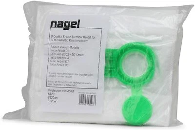$11.99 • Buy Pack Of 8 Cloth HEPA Bags For SEBO Airbelt D Vacuum Cleaners 8120 8120am 8120er 