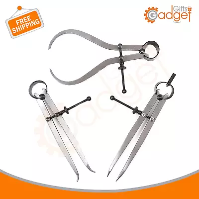 £5.49 • Buy Calliper Divider Spring Loaded Inside Outside Measure Tool 