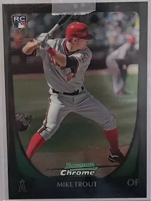 2011 Topps Bowman Chrome Draft #101 Mike Trout Angels RC Rookie • $150