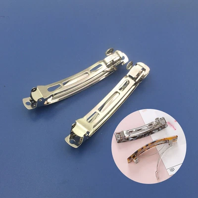 £12.58 • Buy Clips French Hair Accessories Bow Findings Barrettes 10Pcs Silver DIY Hairpin