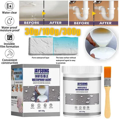 Paint & Seal Leak Fix Waterproof Insulating Invisable Sealant Gutter Pipes Roof • £7.95