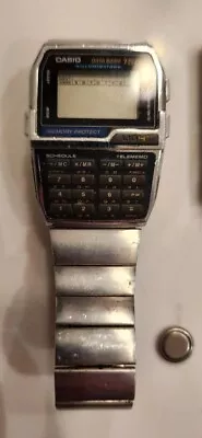 UN-USED Men Vintage DIGITAL Calculator-Watch CASIO DataBank 150 DBC-1500 • $99