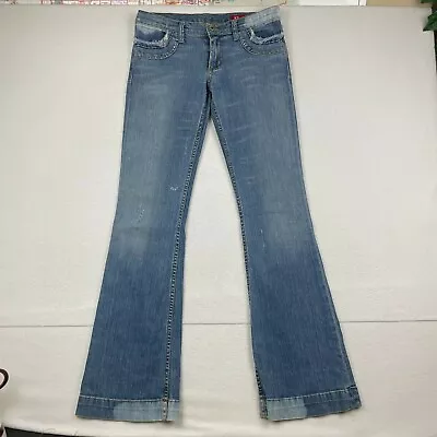 X2 Denim Laboratory Distressed Jeans Womens 28 Made In USA Flared • $17.33