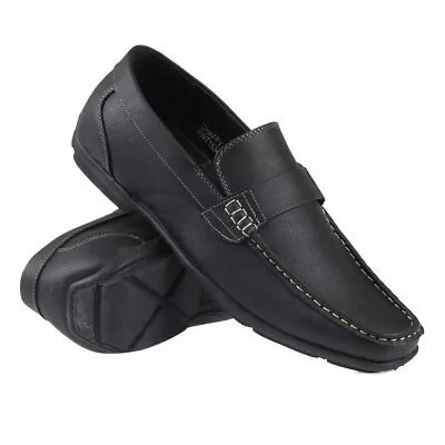 New Mens Shoes Light Weight Casual Slip On Walking Work Loafers Moccasin Driving • £9.95