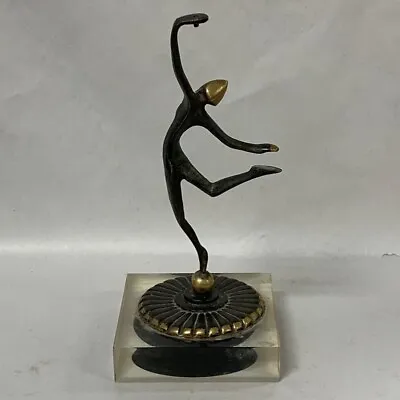 Vintage Pal-Bell Dancer Statue Lidded Bowl Maurice Ascalon / Moshe Klein • $275