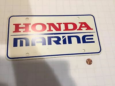 Rare Honda Marine Dealer Sign/￼License Plate ￼ • $43