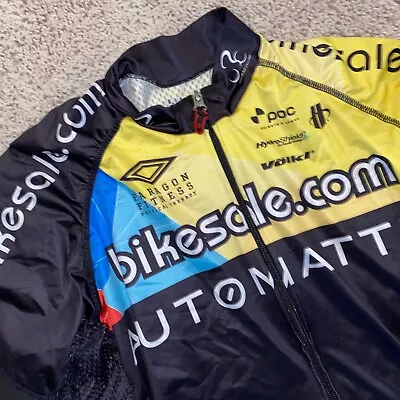 Lg Hincapie Bikesale.com Volkl Automattic Cycling Race Jersey Tops Bibs EUC • $24.89