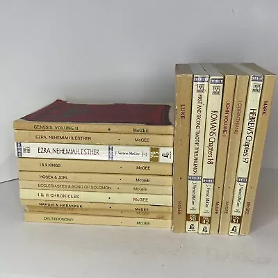 J. Vernon McGee Commentary 1980 Thru The Bible Books Lot Of 17 • $24