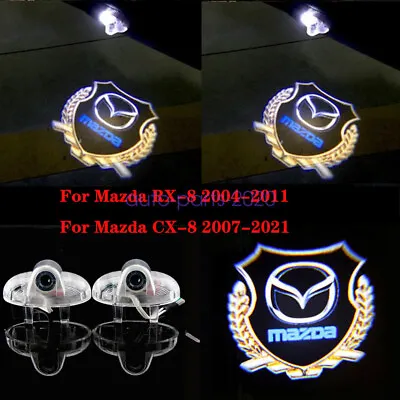 2 HD Car Door Ghost Shadow Welcome Projector Lights For Mazda RX-8 CX-9 • $15.95