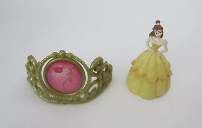 1 Beauty & The Beast Belle Tiara 2 Pc Decoset Birthday Cake Topper Party Decor • $8.10