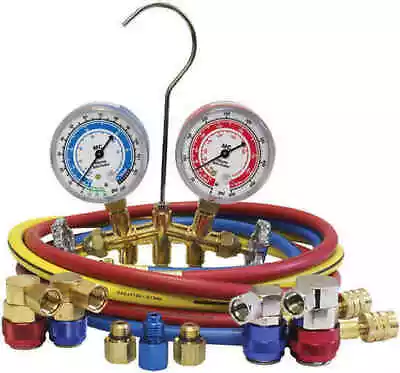 Mastercool 66661-AYF Dual 134A AND 1234YF  Brass Manifold Gauge Set Brand NEW! • $125.49