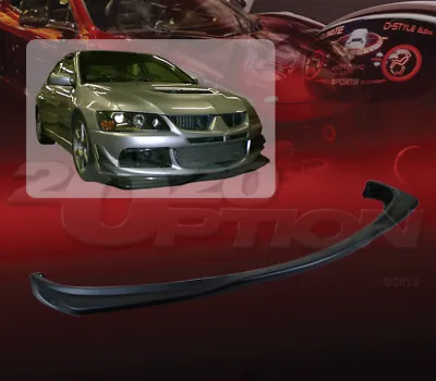 Sport Style Pu Polyurethane Front Bumper Lip For 03-05 Mitsubishi Lancer Evo 8 • $829.95