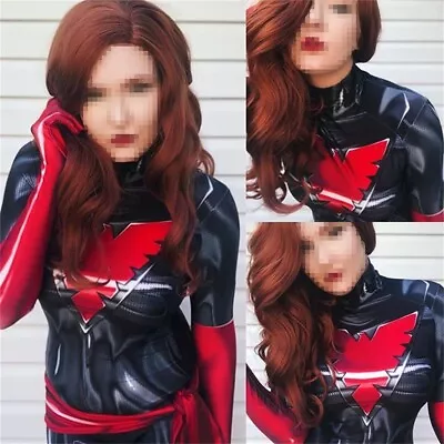 $38.99 • Buy Black Red X-men Dark Phoenix Jean Grey Jumpsuit Cosplay Girl Costume Halloween