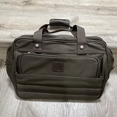$20 • Buy DAKOTA Brown/greyish Canvas  Overnight Carry On Bag Expandable