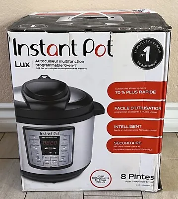 Instant Pot LUX80 8 Qt Multi-Use Programmable Pressure Cooker Slow Cooker 6 In 1 • $124.99