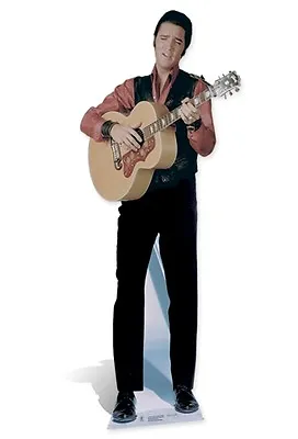 Elvis Presley The King With Guitar Cardboard Fun Cutout-181cm Tall-At Your Party • $49.79