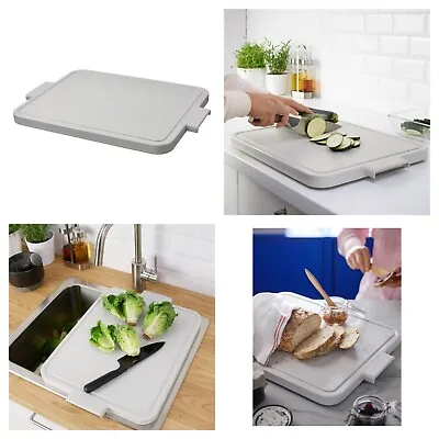 IKEA LILLHAVET Chopping Board Light Grey 49x35 Cm • £25.20