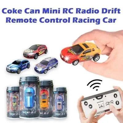 AU Toy Gift For Kids Coke Can Mini RC Radio Drift Remote Control Race Racing Car • $23.67