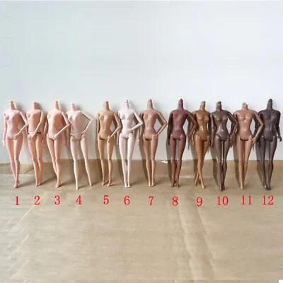 Variety Skin Colors Of 29cm Nude Doll Body Moveable Joints White Doll Body Gifts • $17.11