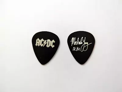 ACDC - Malcolm Young Signature - Black And Silver Guitar Pick! • $4.99