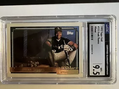 1992 Topps Frank Thomas GOLD WINNER #555 CGC 9.5 MINT+ • $59