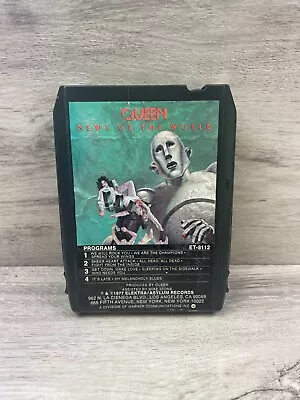 QUEEN - News Of The World - Elektra 8 TRACK TAPE ET-8112 Freddie Mercury Rock • $19.47