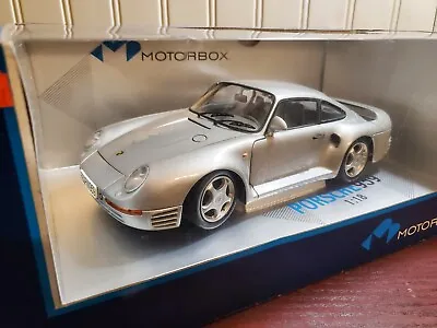 Exoto Motorbox 1986 Porsche 959 1:18 Scale Diecast Model Car Silver • $229.95