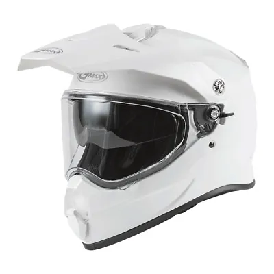 Gmax AT-21 Adventure White Dual Sport Helmet Adult Sizes XS - 2XL • $64.99