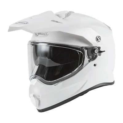 Gmax AT-21 Adventure White Dual Sport Helmet Adult Sizes XS - XL • $64.99
