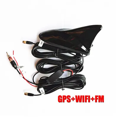 Car Roof Mount Shark Fin Aerials Stereo Radio GPS WIFI FM/AM Antenna Receiver • $69.29