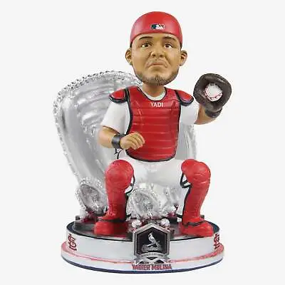 Yadier Molina St. Louis Cardinals 4x Platinum Glove Award Bobblehead MLB • $399.99