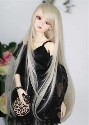 8-9  1/3 BJD Blonde Long Wig LUTS Doll SD DZ DOD MSD Dollfie Hair • $23.22