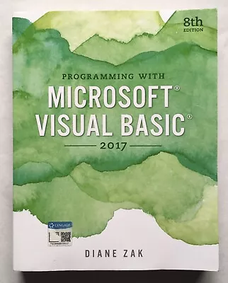 Programming With Microsoft Visual Basic 2017 8th Edition • $19