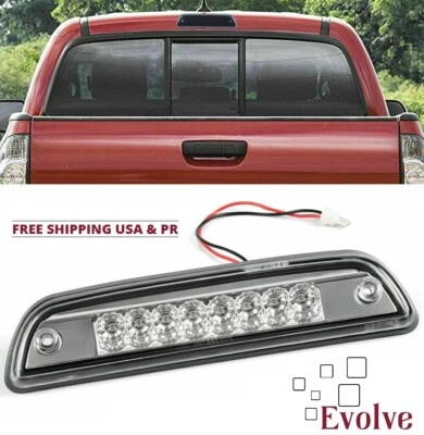 $32.94 • Buy For 95 17 Toyota Tacoma Pickup 3RD Third Brake Light Red Tail Chrome Full LED