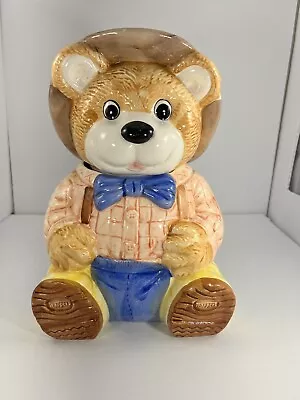 Vintage Trappers Teddy Bear Ceramic Cookie Jar.  • $19.99