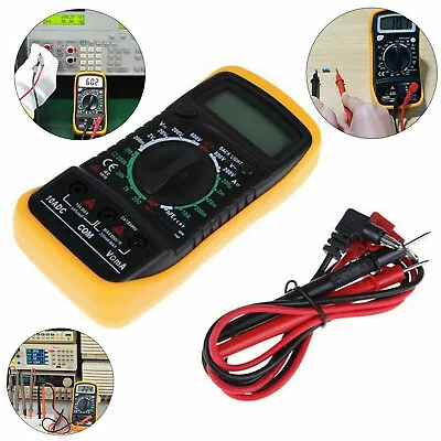 LCD Digital Multimeter Voltmeter Ammeter AC/DC/OHM Current Circuit Buzzer Tester • £7.89