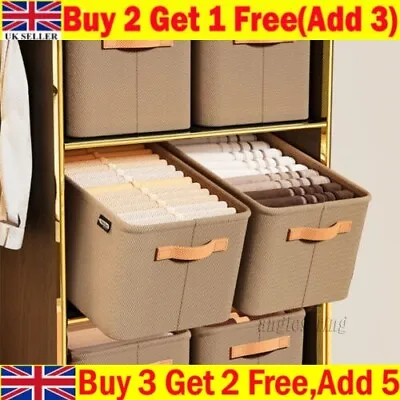 Clothes Drawer·Organiser·Divider Wardrobe Closet Foldable Jeans|Pant Storage◇Box • £4.25