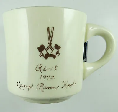R6-18 Woodbadge 1972 Camp Raven Knob Mug [MUG-1290] • $12.95