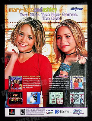 Mary-Kate & Ashley Games Dualstar Interactive 2000 PS1 Print Magazine Ad Poster • $11.99