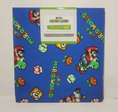 Nintendo Super Mario World Fabric Fat Quarter  • $7.49