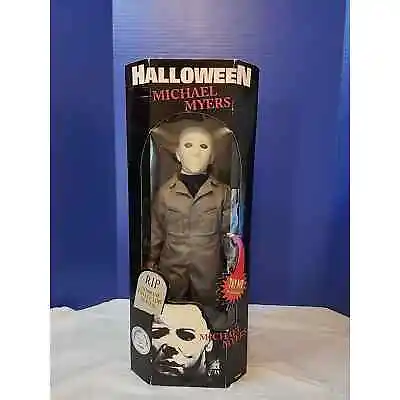 1998 Michael Myers 18  Talking Doll RIP Horror Series Spencer Gifts Halloween • $144