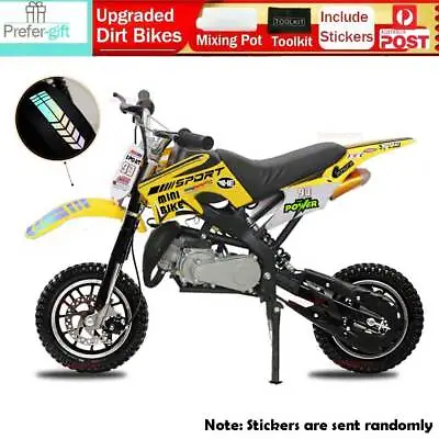 Dirt Bike 49CC 50CC Pocket Bikes Stroke Engine Mini Motorcycle Go Kart Kid Adult • $499.95