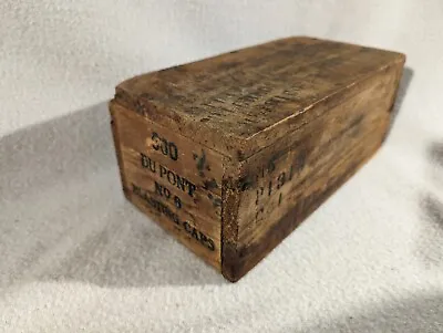 Vintage DUPONT 500 Blasting Caps No. 6 Crate Wood Box I.C.C.-15 P1316 • $54.95